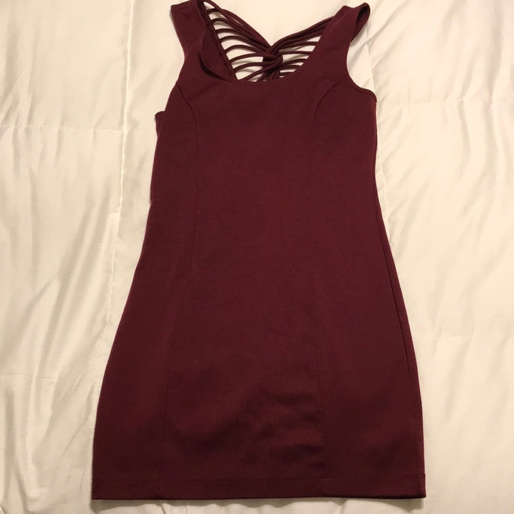 Maroon Burgundy Dress